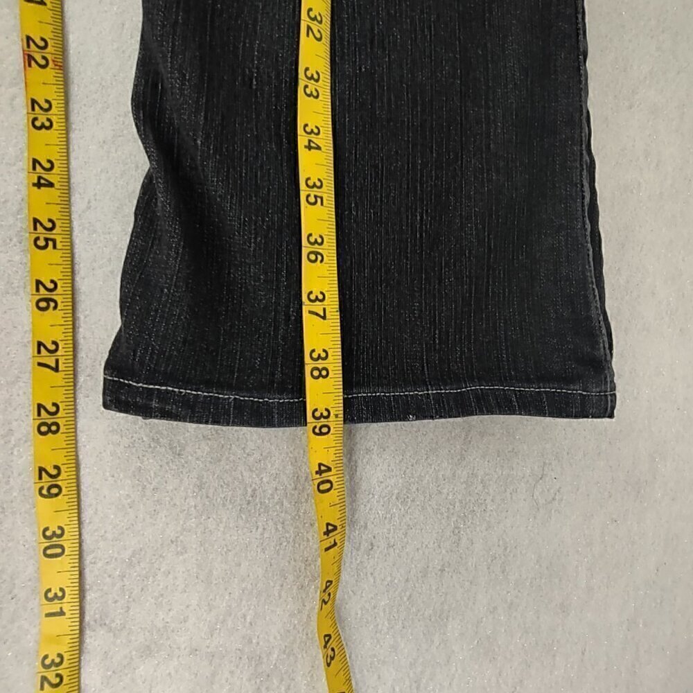 DKNY SOHO Women's Cotton Blend Five Pocket Wide Leg Blue Jeans Size 6S/C - Picture 8 of 11